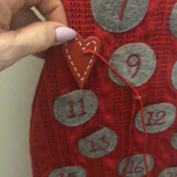 Gnome Christmas Advent Calendar Hanging Holiday Teachers Office Countdown Door - Picture 4 of 6